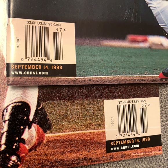 Vintage Lot of 2 Sports Illustrated Magazines Featuring Mark McGwire 1998 - Picture 4 of 5